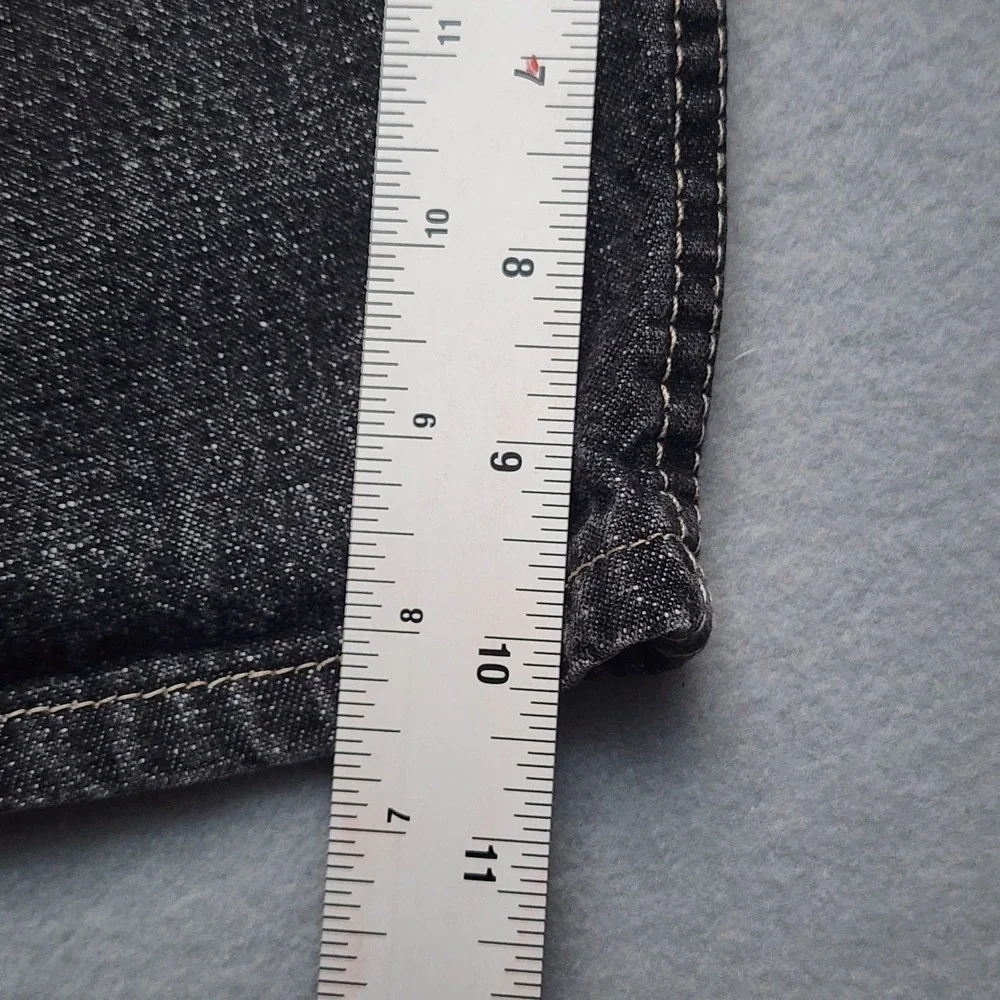 Faded Glory Original Fit Denim Shorts Men's Black Gray Size 46 Casual Jean Short